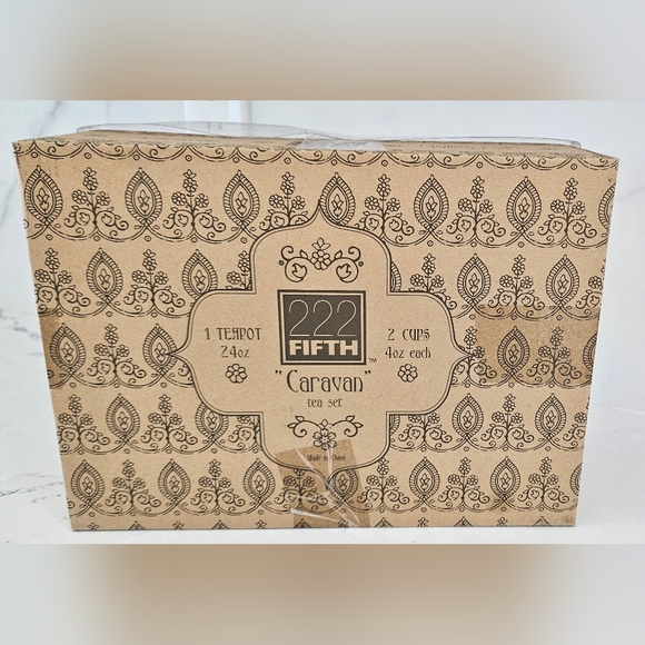 White Elephant Tea Set with Floral Design - Picture 4 of 8